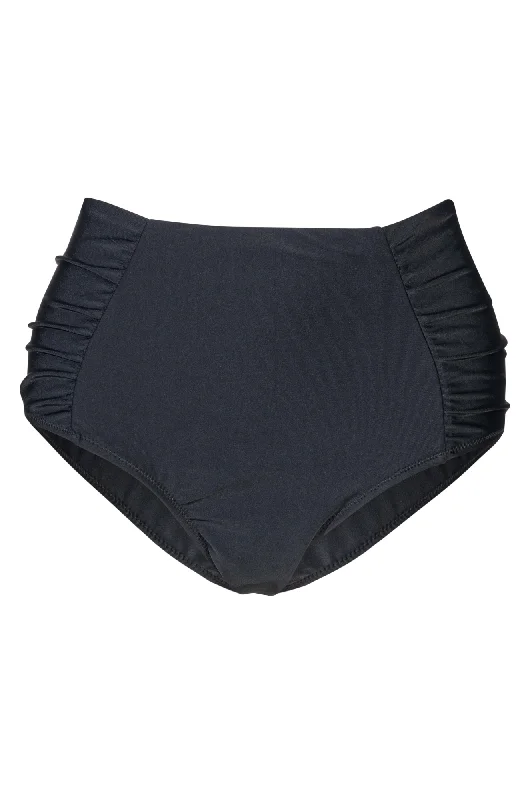 Swim Briefs with side rouching | Black | 0714A1