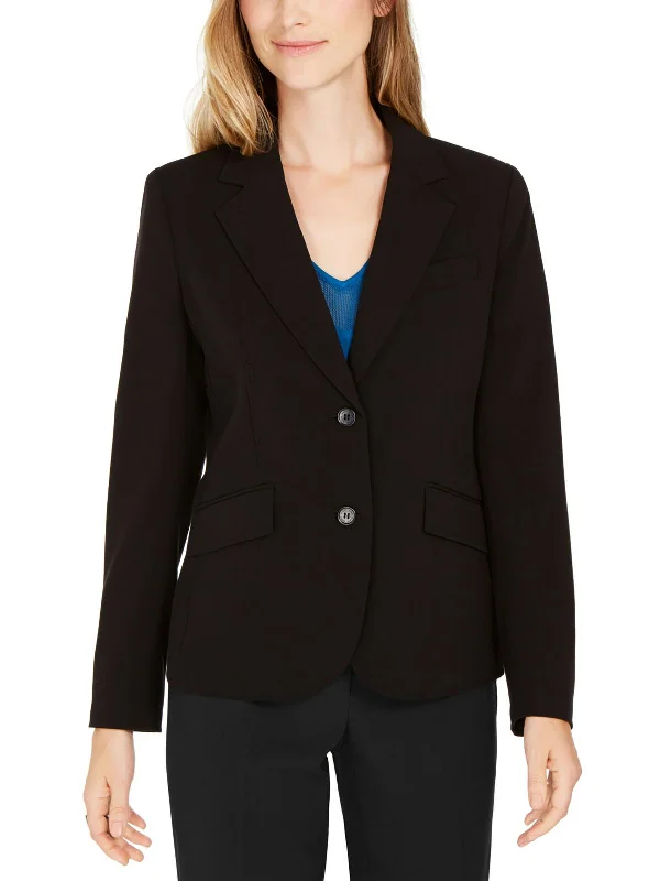 Womens Notch Collar Suit Separate Two-Button Blazer