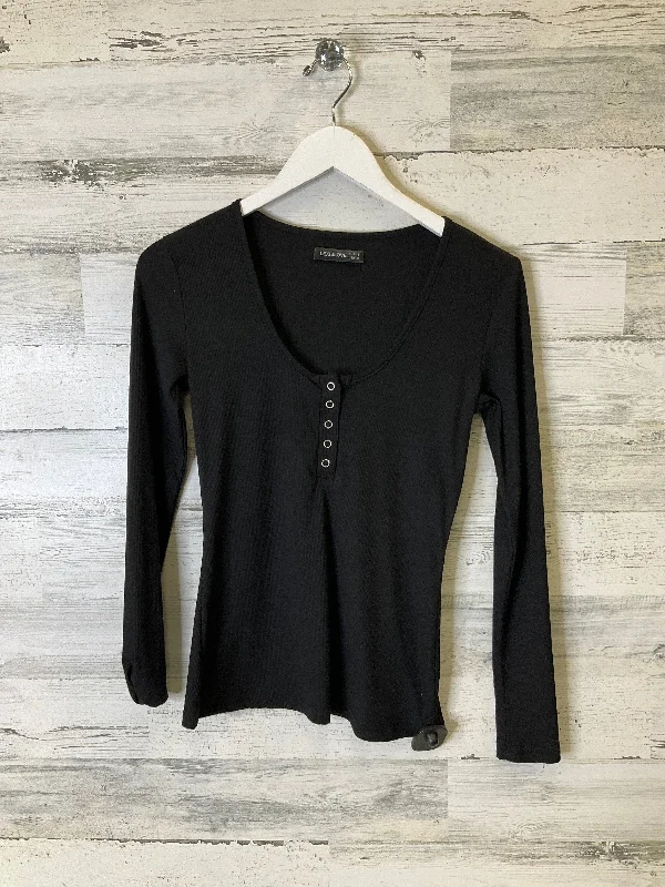 Top Long Sleeve By Clothes Mentor In Black, Size: S