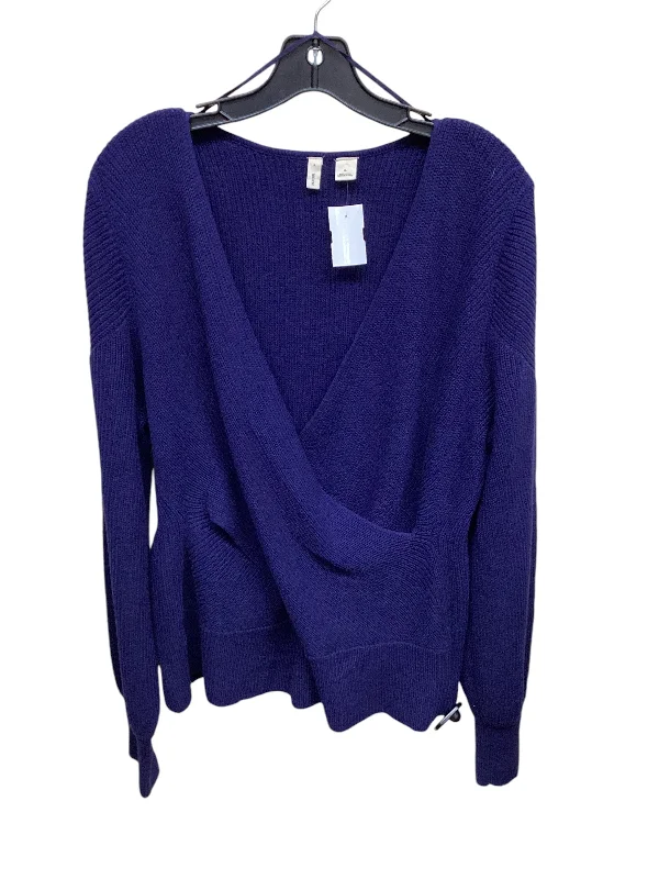 Top Long Sleeve By Moth In Blue, Size: Xl